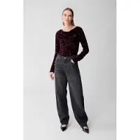 Shoeby La-sbcleo Waterfall Top Purple Taglia: XL | Maglie a manica lunga Outlet | Donna | Viola