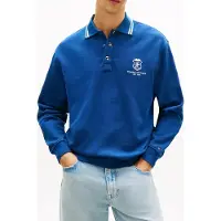 Tommy Hilfiger Country Club Rugby Shirt Blue Jean Taglia: M | Polo Outlet | Uomo | Blu