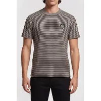 The Kooples Short-sleeved Striped T-shirt With Patch Black / White Taglia: XL | Magliette basic Outlet | Uomo | Nero
