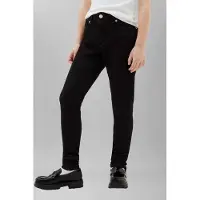 Calvin Klein Girls Skinny Washed Black Jean Washed Black Taglia: 12 | Jeans Outlet | Unisex | Nero