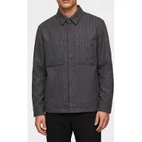 Calvin Klein Ls Twill Filled Jacket Charcoal Heather Taglia: S | Giacche leggere Outlet | Uomo | Nero