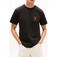 Tommy Hilfiger Icon Interlock Embossed Logo T-shirt Black Taglia: XL | Magliette basic Outlet | Uomo | Nero