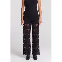 The Kooples Stretch Lace Trousers Black Taglia: 34 | Pantaloni da completo Outlet | Donna | Nero