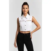 Iro Paris Rebaka Top Optical White Taglia: 40 | Gilet Outlet | Donna | Bianco