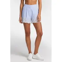 Karl Lagerfeld Embroidery Cut Out Shorts Ultramarine-white Stripe Taglia: 42 | Pantaloncini Outlet | Donna | Blu
