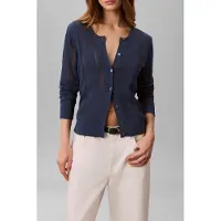 Calvin Klein Linen Blend Cardigan Dark Denim Taglia: S | Cardigan Outlet | Donna | Blu