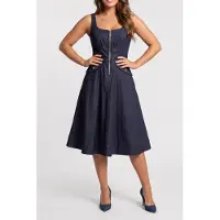 Guess Marciano GUESS Zipped Maxi Dress Dark Wash Taglia: 36 | Abiti Midi Outlet | Donna