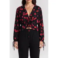 The Kooples Long-lasting Top Black - Red Taglia: 36 | Maglie a manica lunga Outlet | Donna | Nero