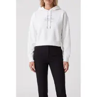 Calvin Klein Long Sleeve French Terry Graphic Bright White Taglia: M | Felpe con cappuccio Outlet | Donna | Bianco
