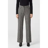 The Kooples Straight Long Flare Trousers Black White Taglia: 40 | Pantaloni da completo Outlet | Donna | Nero