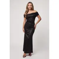Guess Marciano GUESS Petra Offshoulder Dr Shiny Black Taglia: 44 | Maxi abiti Outlet | Donna | Nero