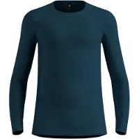 Odlo Base Layer Top Crew Neck L/S Active Warm Eco Intimo sintetico Uomo (XL, blu)