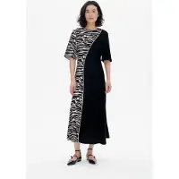 Baum und pferdgarten Anabel Dress Black Whisper Zebra Taglia: 42 | Maxi abiti Outlet | Donna | Nero