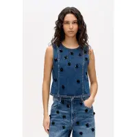 Baum und pferdgarten Madine Blouse Denim Sequince Flower Taglia: 40 | Magliette intime Outlet | Donna | Blu
