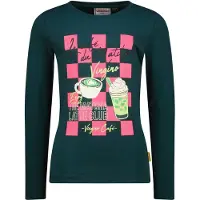 Vingino Girls Janice T-shirt Dark Jungle Green Taglia: 16 | T-shirt Outlet | Unisex | Ciano