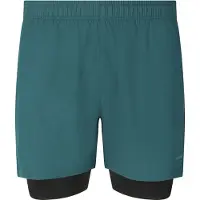 Endurance Kros 2-in-1 Shorts Pantaloncini da running Uomo (XL, blu/turchese)