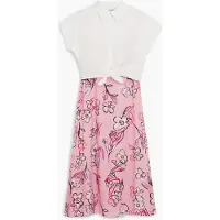 Desigual , Abito 2 in 1, Cotone, Rosso, S
