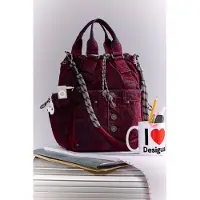Desigual , zaino multiposizione medio in denim e velluto, Donna, Cotone, Rosso, U