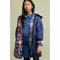 Desigual , cappotto imbottito con cappuccio, Bambini, Poliestere, Blu, 5/6
