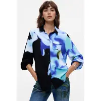 Desigual , Camicia stampata Lacroix, Donna, Viscosa, Blu, M