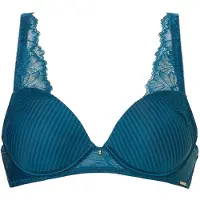 Livera Co Bra Tshirt Donna Stripe Lace Ultraviolet Taglia: E95 | Reggiseni Outlet | Donna
