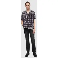 AllSaints Cube Ss Shirt Jet Black Taglia: XL | Camicie Casual Outlet | Uomo | Nero