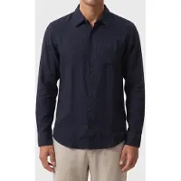 Guess Marciano GUESS Eco Ls Napa Linen Shirt Smart Blue Multi Taglia: XXL | Camicie Casual Outlet | Uomo | Bianco