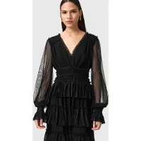 AllSaints Xantara Dress Black Taglia: 2 | Maxi abiti Outlet | Donna | Nero