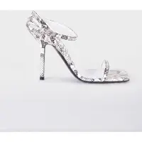 Moschino Tina Python-print Calfskin Sandals Grey Taglia: 37.5 | Infradito Outlet | Donna | Grigio