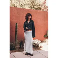 Mikuta The White Long Knitted Skirt Ecru Taglia: M | Maxi gonne Outlet | Donna | Bianco