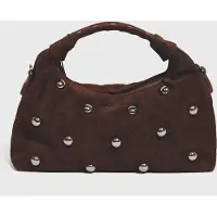 Núnoo Dandy Rivet Suede Chocolate Taglia: OS | Borse a mano Outlet | Unisex | Marrone