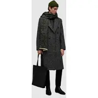 AllSaints Keegan Coat Black/white Taglia: XXL | Cappotti doppiopetto Outlet | Uomo | Nero