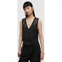 AllSaints Atlas Waistcoat Black Taglia: 8 | Gilet Outlet | Donna | Nero