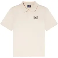 EA7 per ragazzo. 7B000022_AF10378 Polo Core Identity bambino beige (12Años= 154cm), Casual, Cotone, Manica corta, moda per bambini