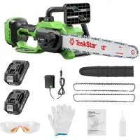 OEM Troncatrice a catena, motore brushless, sistema a doppia batteria, con 2 batterie da 2.0Ah