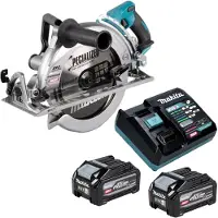 Makita Sega circolare a batteria RS 002 GU201 40 V max. 260 mm Brushless + 2 batterie da 4,0 Ah + caricabatterie