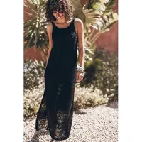 Mikuta The Black Long Knitted Dress Black Taglia: XS | Maxi abiti Outlet | Donna | Nero