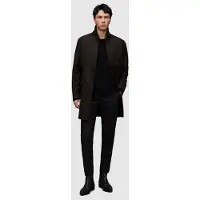 AllSaints Centinel Coat Bitter Brwn Twill Taglia: 36 | Cappotti monopetto Outlet | Uomo