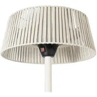 LUCANDE Riscaldatore radiante a colonna Pyravo, beige, 200 cm, alluminio, IP44