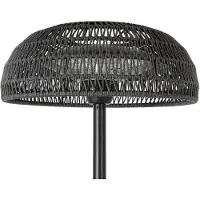 LUCANDE Riscaldatore radiante a colonna Calenza, nero, 200 cm, 3 livelli