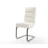 DELIFE sedia a sbalzo Pela-Flex Bouclé Soft Beige sedia a sbalzo finitura effetto piatto anima a molle tascabili in titanio