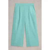 White Stuff Lorna Linen Blend Culotte Mid Teal Taglia: 10 | Pantaloni Outlet | Donna | Bianco