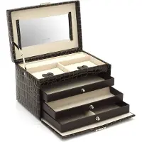 Friedrich Lederwaren Jewel box brown / beige Jolie 23254-34