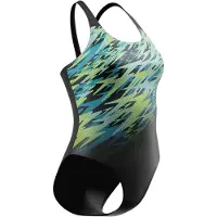 Speedo Women's Hyperboom Placement Muscleback Costume intero Donna (44, variopinto)