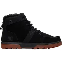 Dc-shoes - Scarpe foderate in sherpa - Woodland Black Gum per Uomo in Pelle - Taglia 11 US - Nero