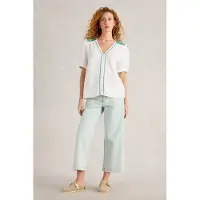 White Stuff Gianna Double Cloth Top White Multi Taglia: 8 | Magliette intime Outlet | Donna | Bianco