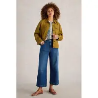 White Stuff Camille Linen Jacket Khaki Green Taglia: 18 | Sovracamicie Outlet | Donna | Bianco