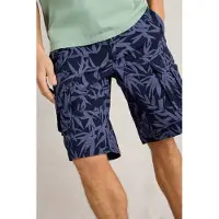 White Stuff Halsall Printed Cargo Short Navy Print Taglia: W40 REGULAR | Pantaloncini Outlet | Uomo | Blu