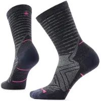 Smartwool Women's Run Zero Cushion Crew Socks Calze da running Donna (38-41, grigio)