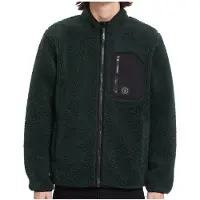 Volcom Muzzer Fuzzar Zip Giacca in pile Uomo (XXL, nero)